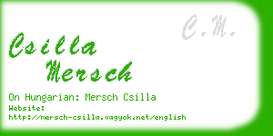 csilla mersch business card